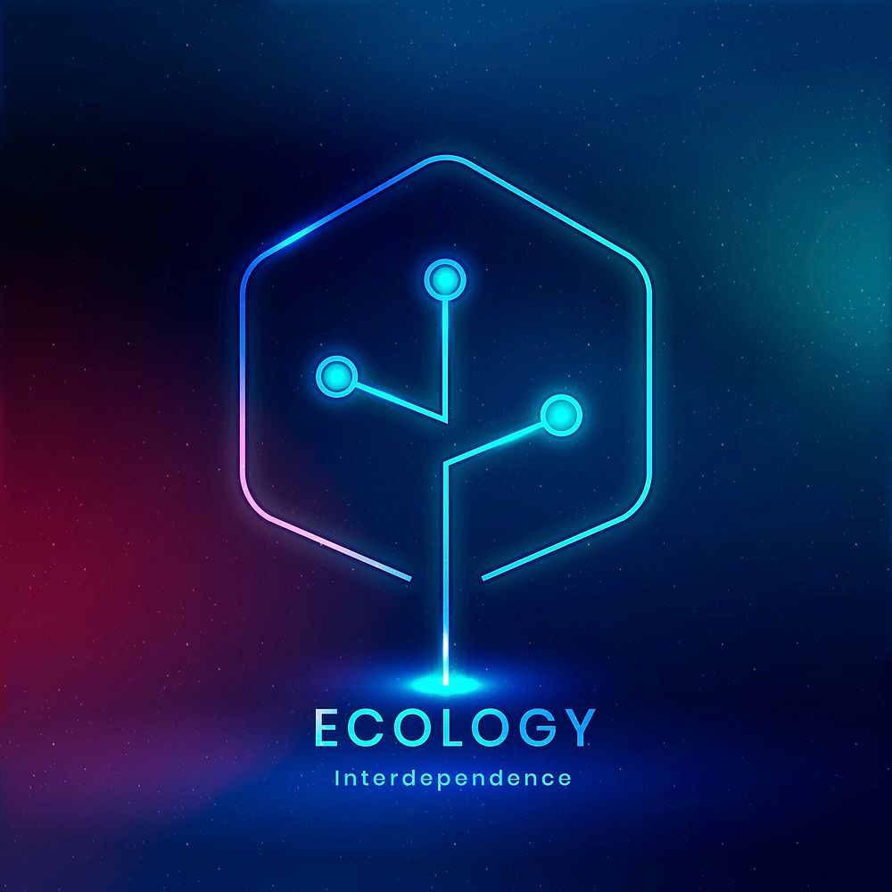 Environmental logo with ecology text