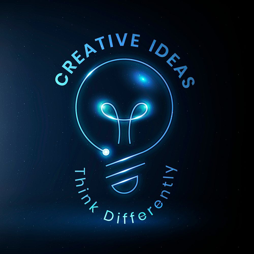 Creative ideas logo template vector education technology with light bulb graphic