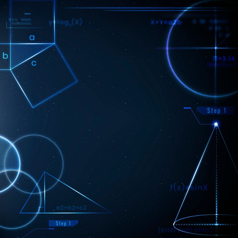 Mathematical and geometric background in gradient blue education remix
