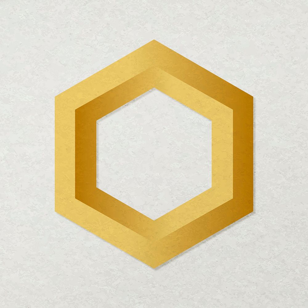 Chainlink blockchain cryptocurrency icon vector in gold open-source finance concept