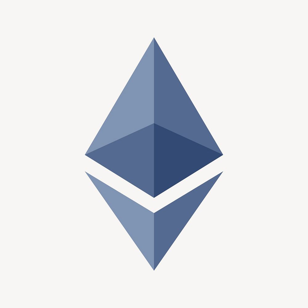 Ethereum blockchain cryptocurrency icon open-source finance concept