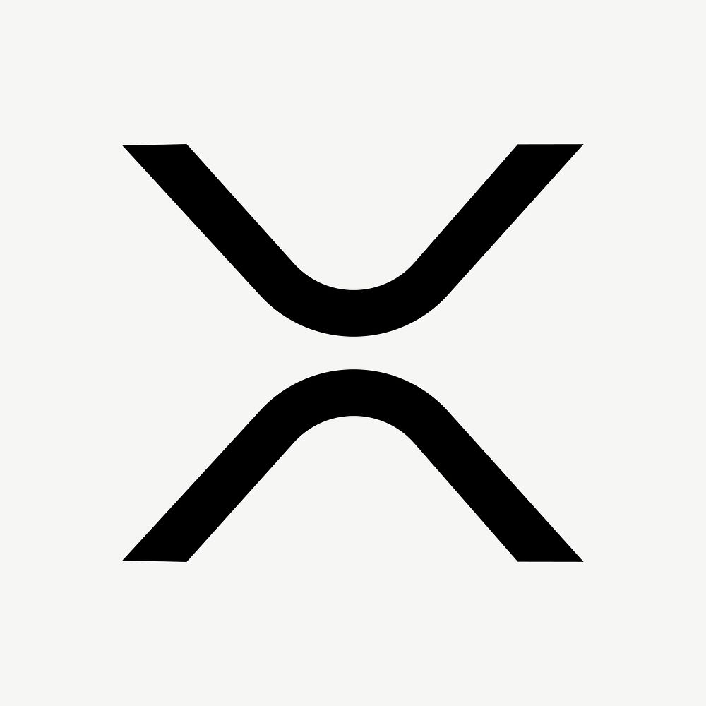 XRP blockchain cryptocurrency icon vector open-source finance concept