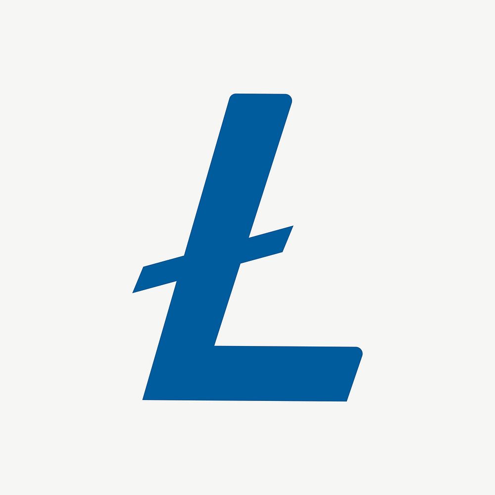 Litecoin blockchain cryptocurrency icon vector open-source finance concept