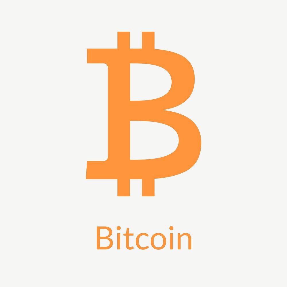 Bitcoin blockchain cryptocurrency logo vector open-source finance concept