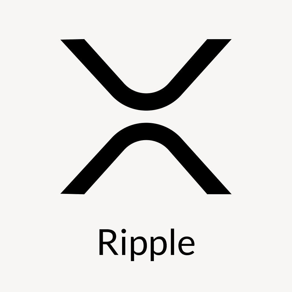 Ripple blockchain cryptocurrency logo open-source finance concept