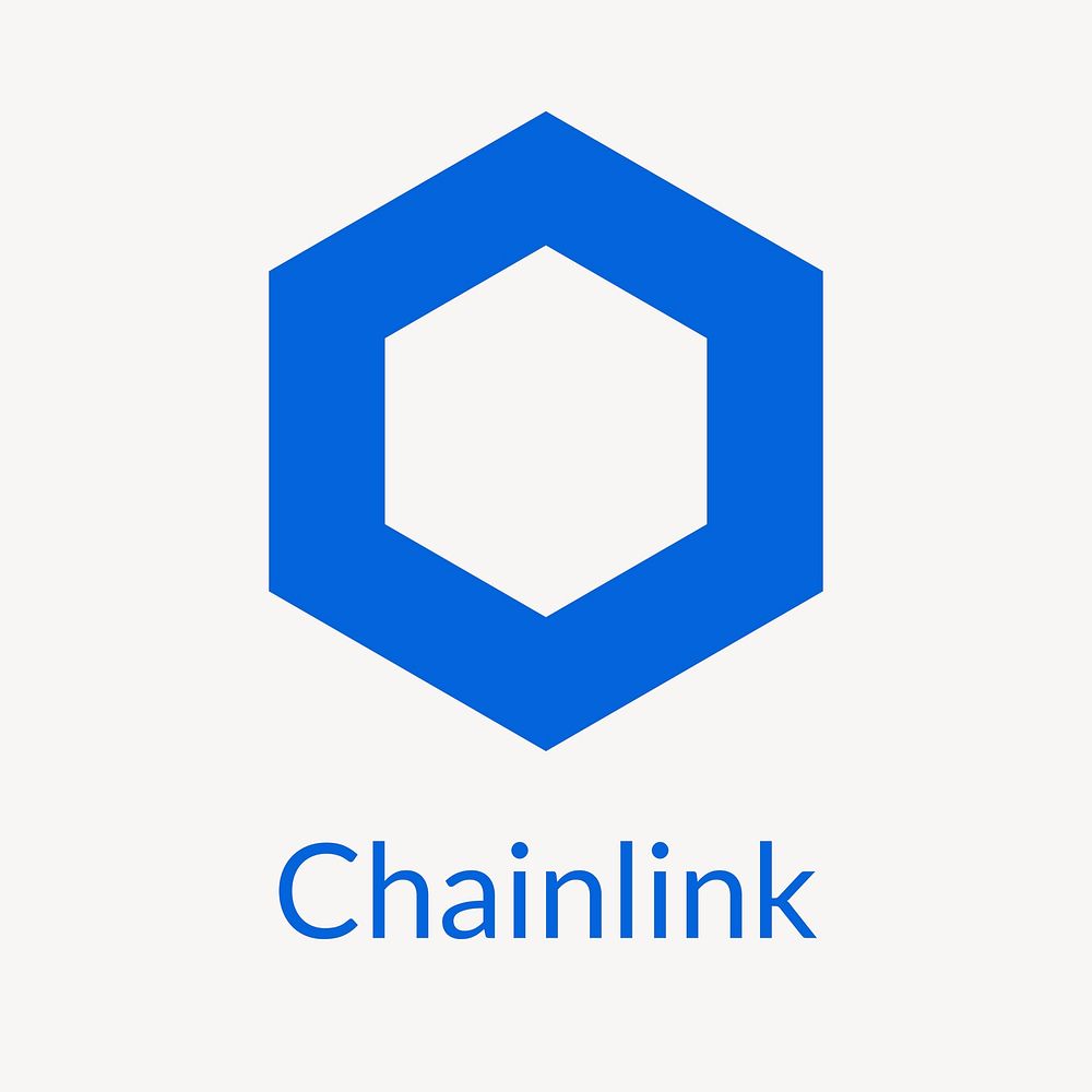 Chainlink blockchain cryptocurrency logo open-source finance concept