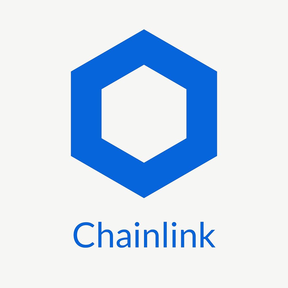 Chainlink blockchain cryptocurrency logo vector open-source finance concept