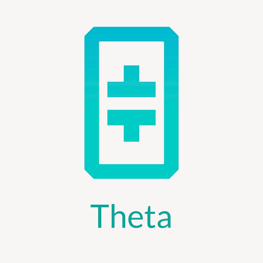 Theta blockchain cryptocurrency logo open-source finance concept