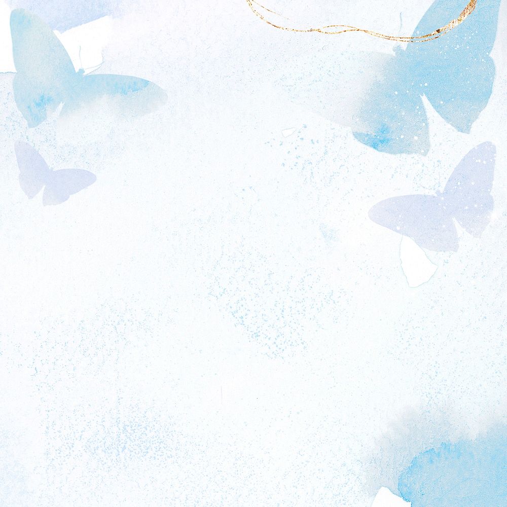 Butterfly background watercolor border