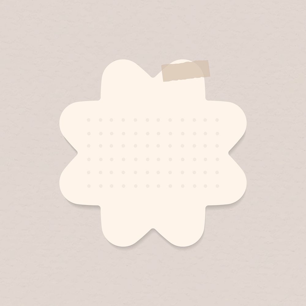 Planner stickers, beige note paper element