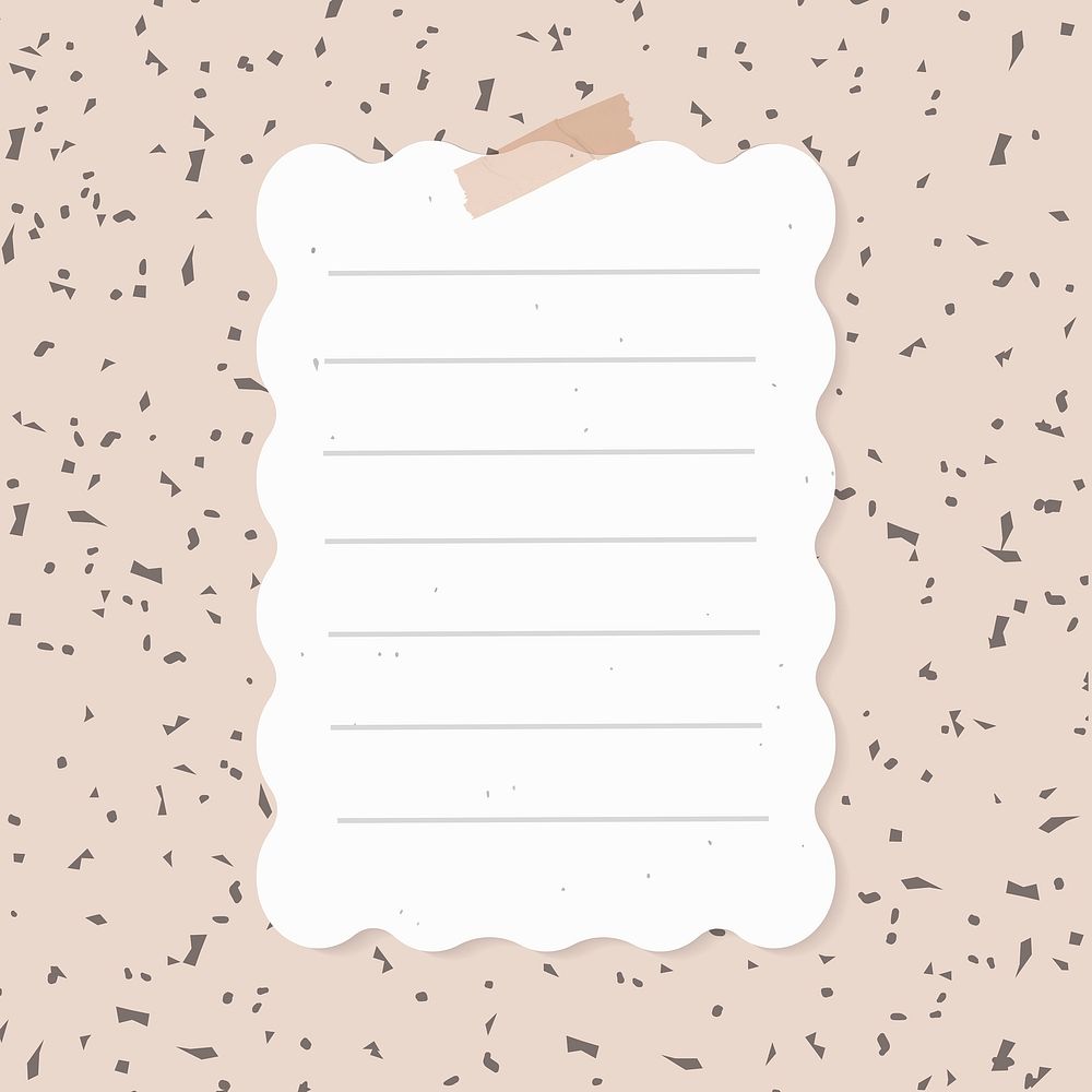Digital note, lined paper element