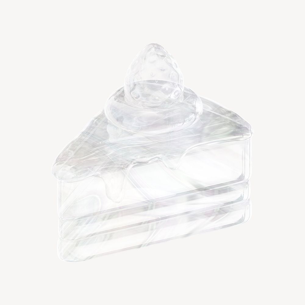Cake, 3D crystal glass
