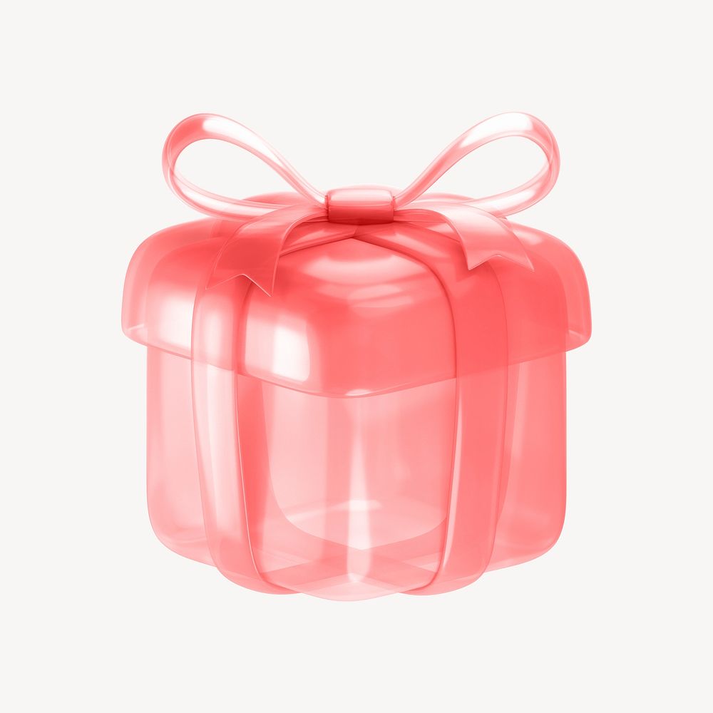 Gift, reward icon, 3D transparent design