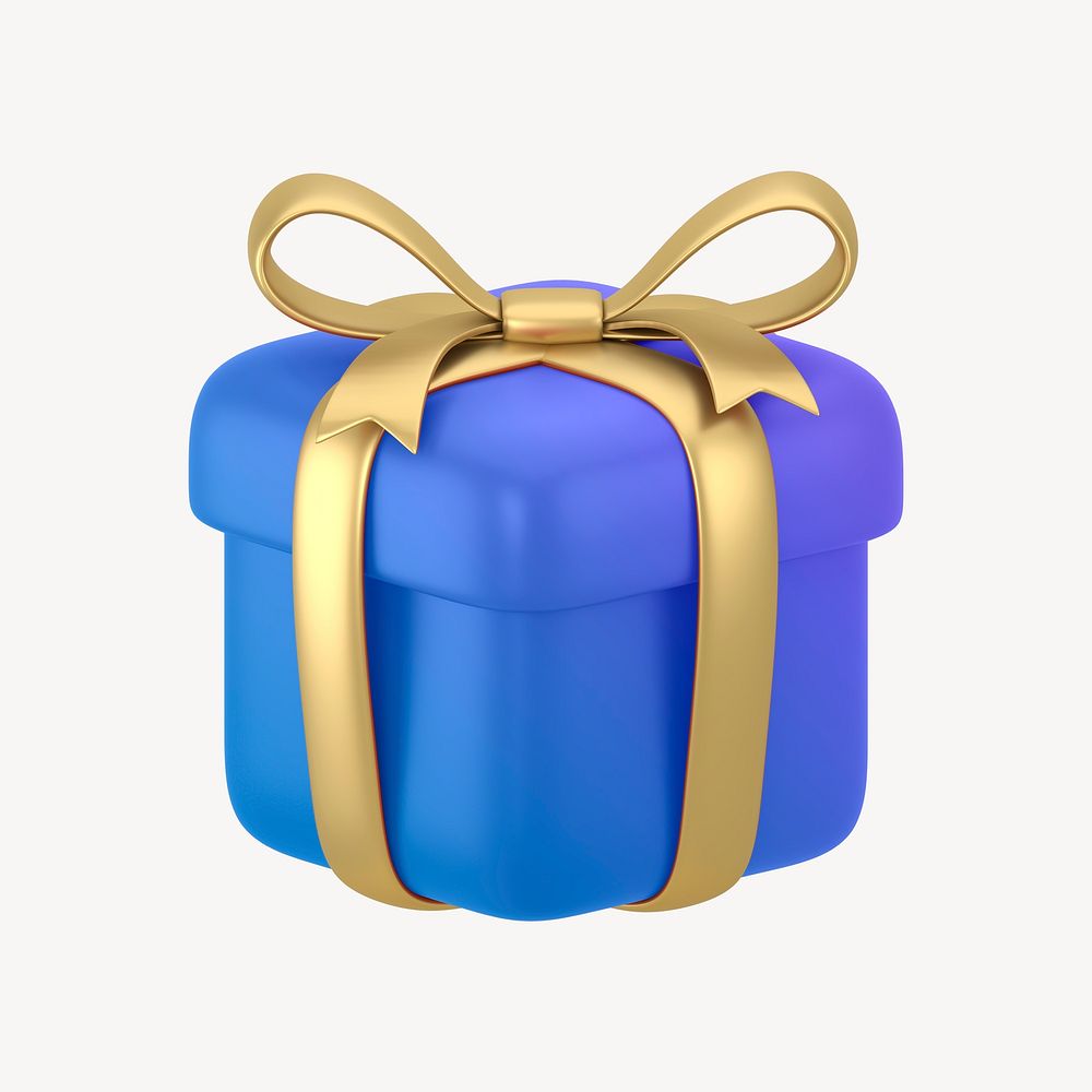 Gift, reward icon, 3D rendering illustration psd