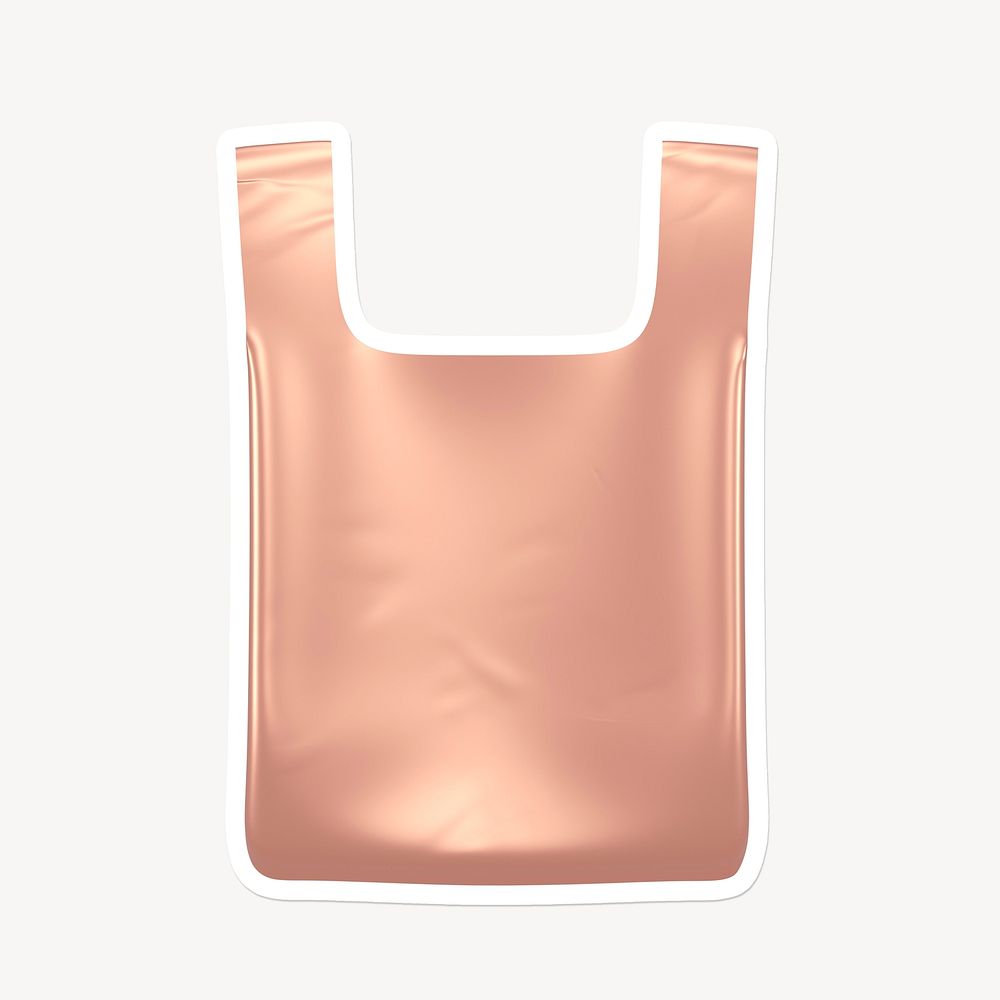 Plastic bag, 3D white border design