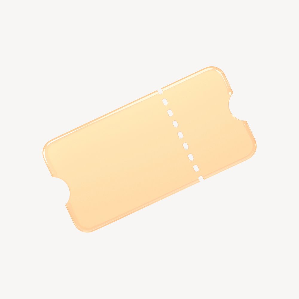 Discount coupon icon, 3D transparent design