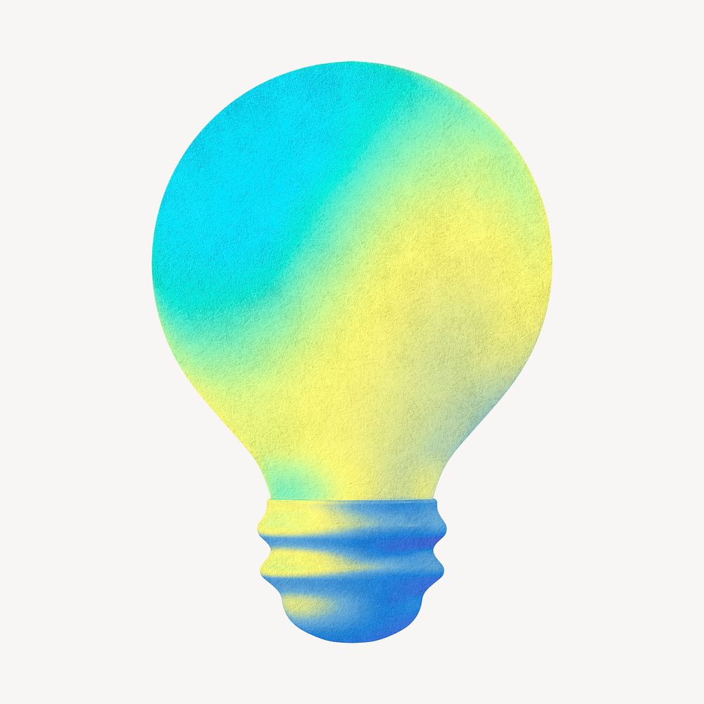 Aesthetic light bulb, creative remix
