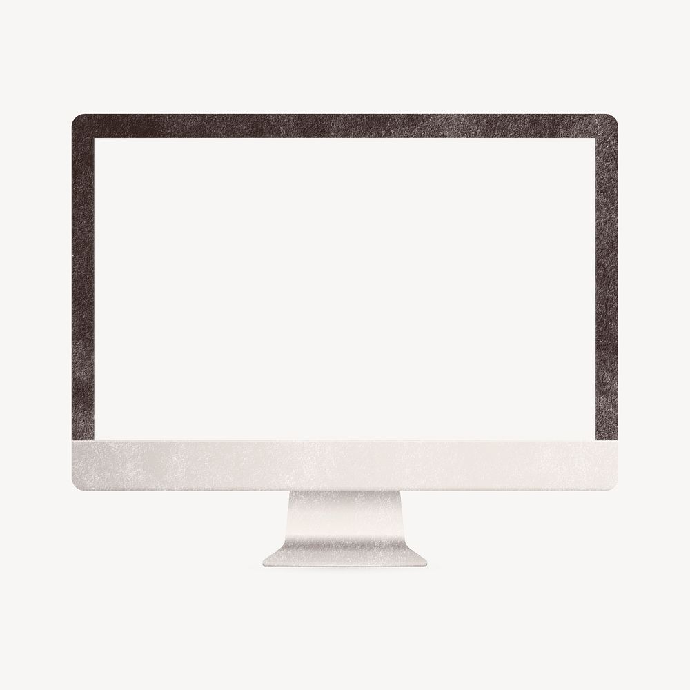 Desktop screen, digital device with blank space psd