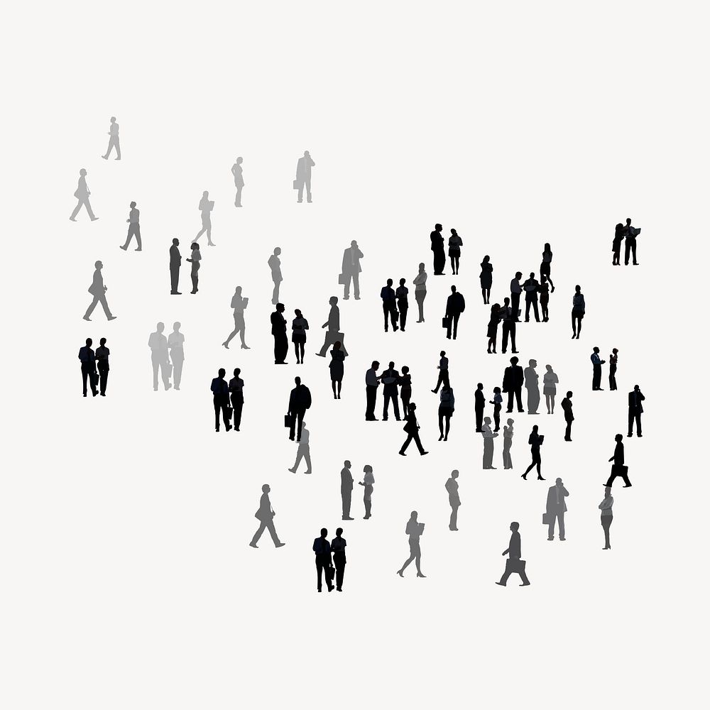 Tiny business people collage element, | Premium Vector - rawpixel