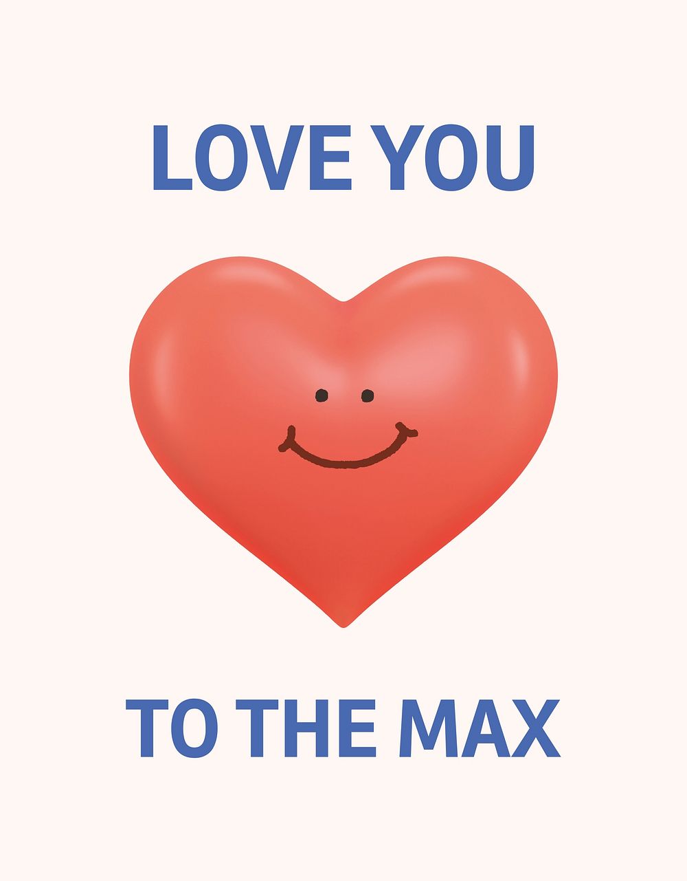 Love you flyer template, Valentine's celebration psd