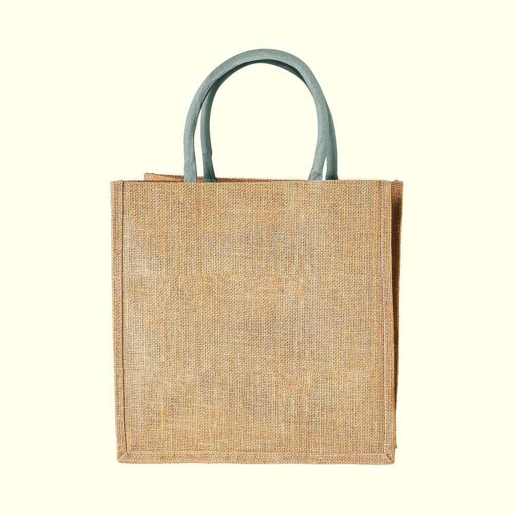 A blank woven tote bag