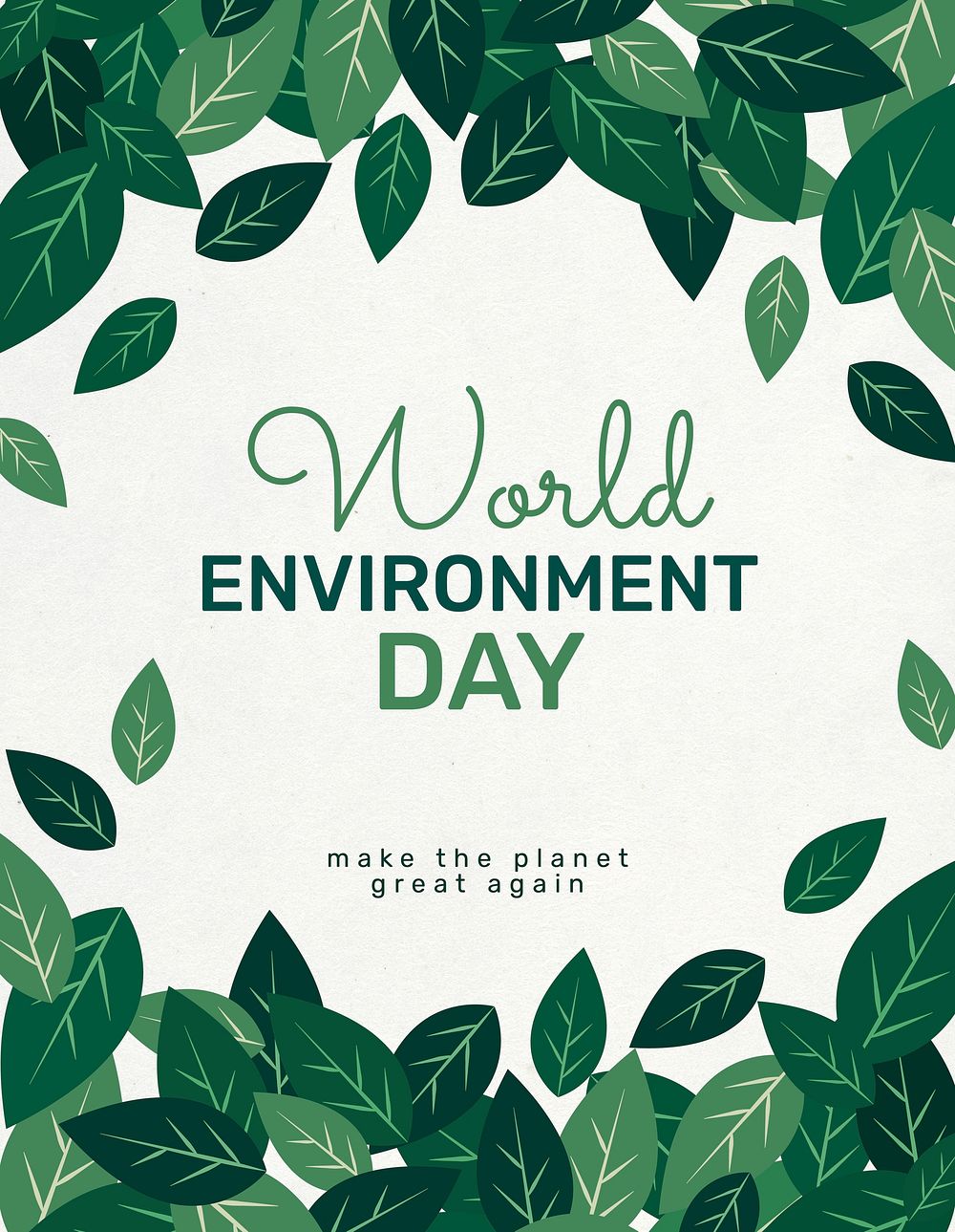 World environment day with save the earth flyer