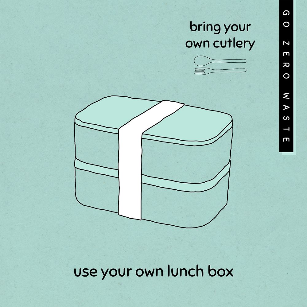 Use your own lunch box social media post