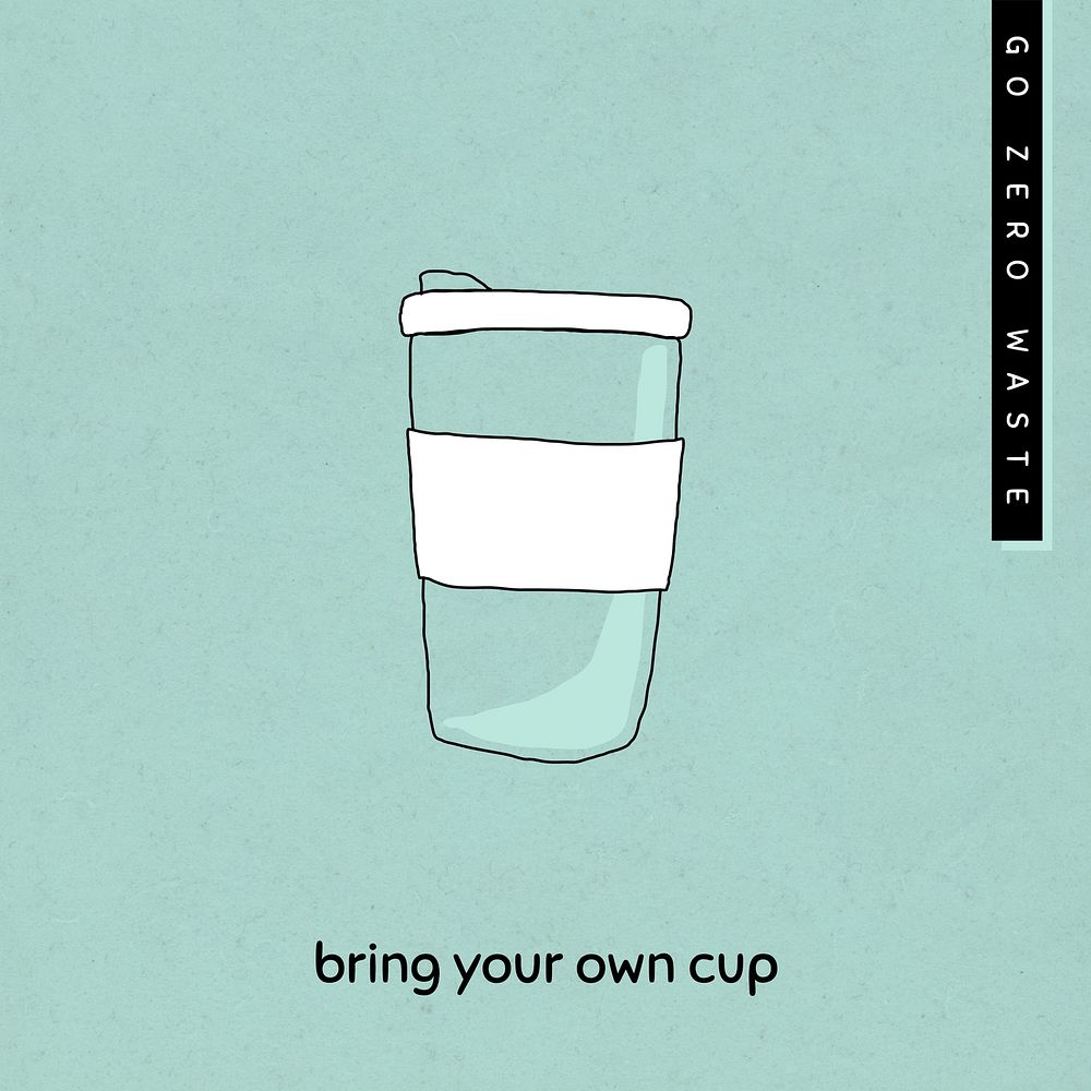 Bring your own cup social media post