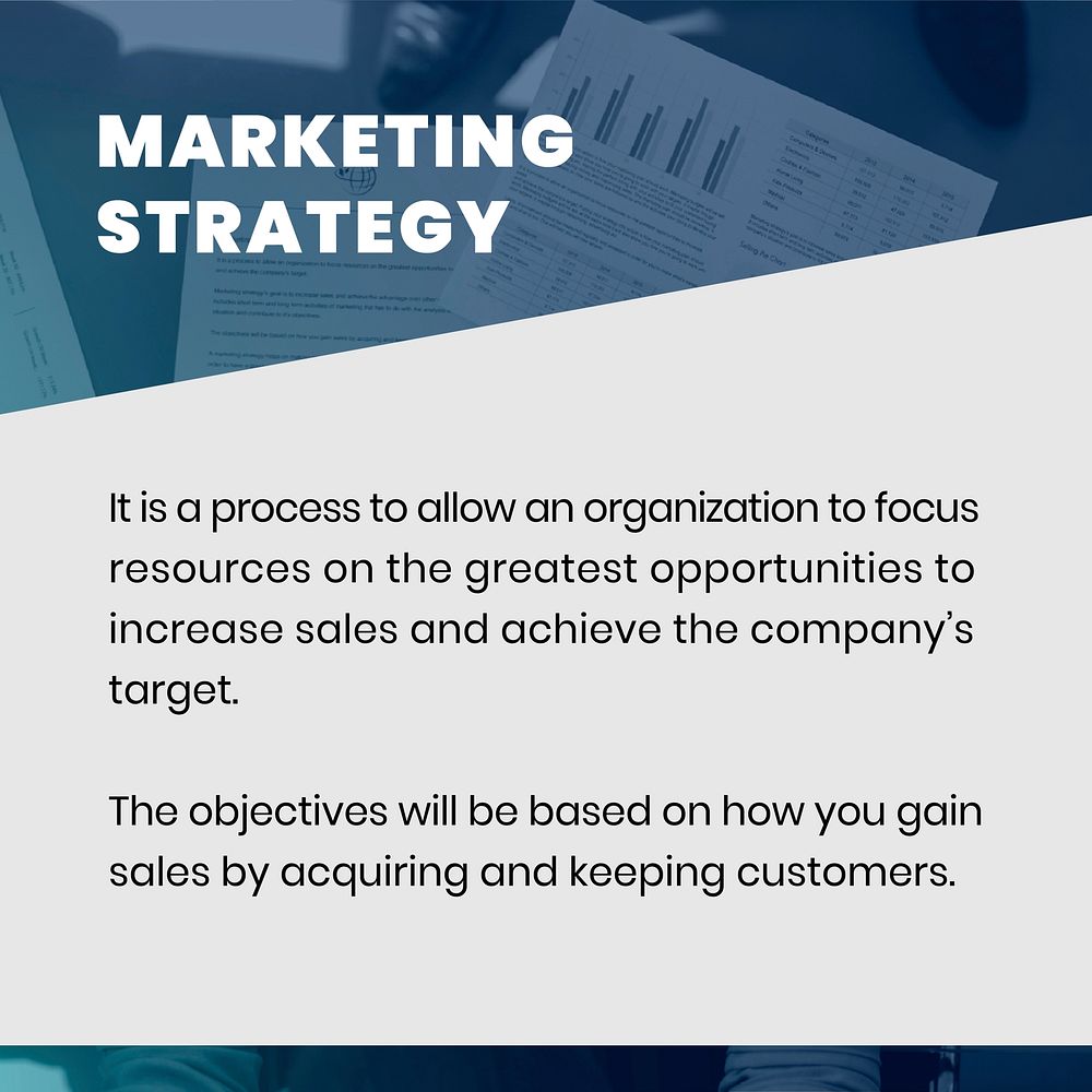 Business marketing strategy vector editable template