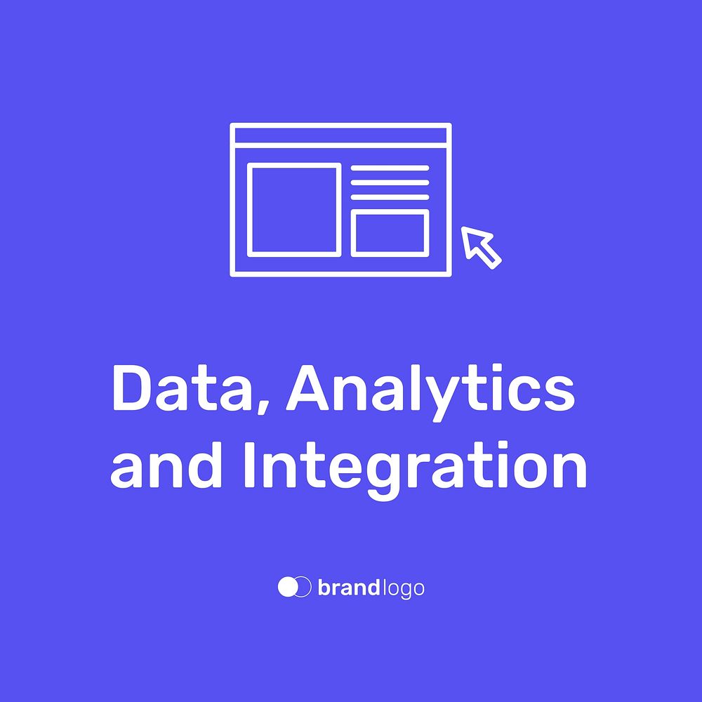Data analytics presentation editable template vector
