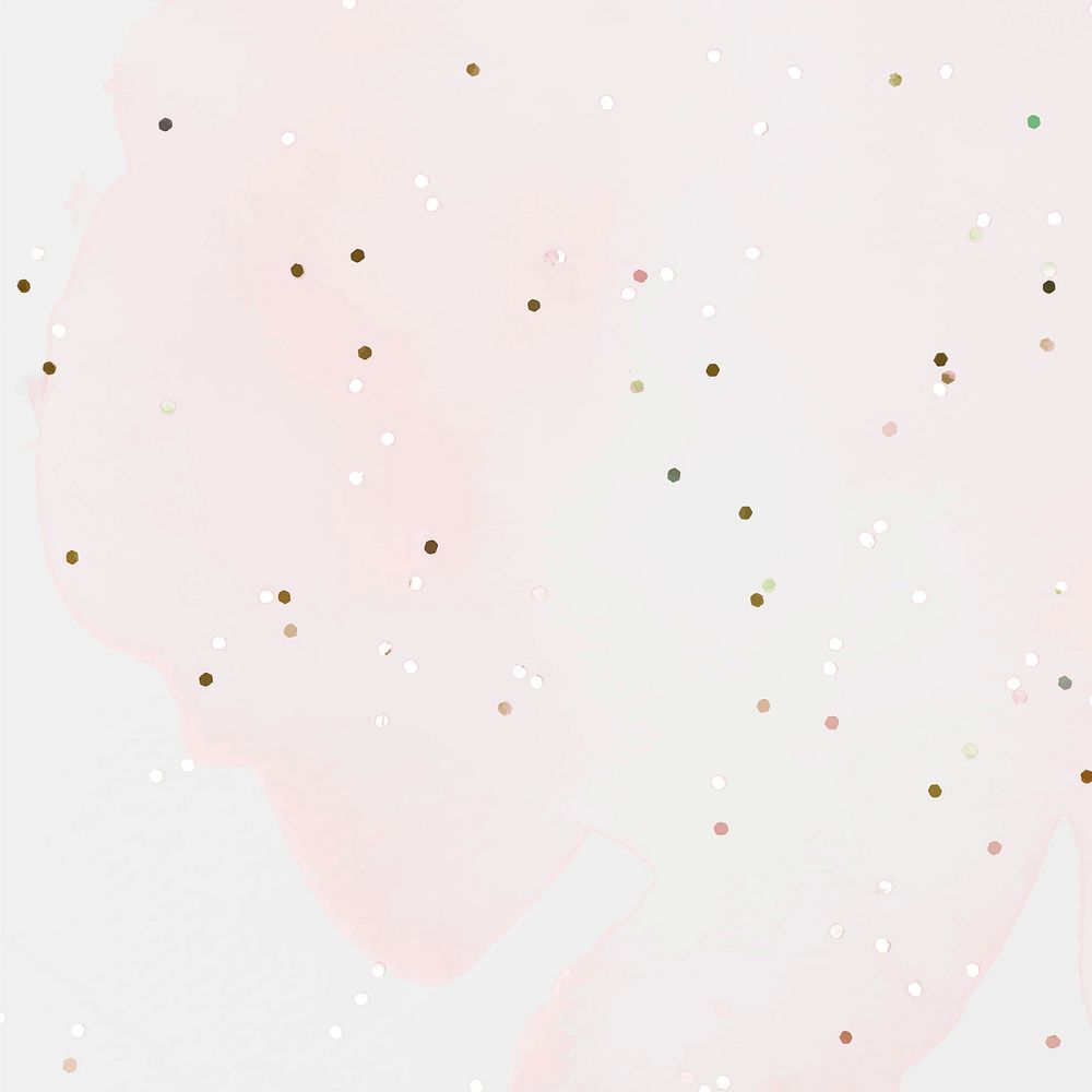 Glitter pink watercolor abstract background
