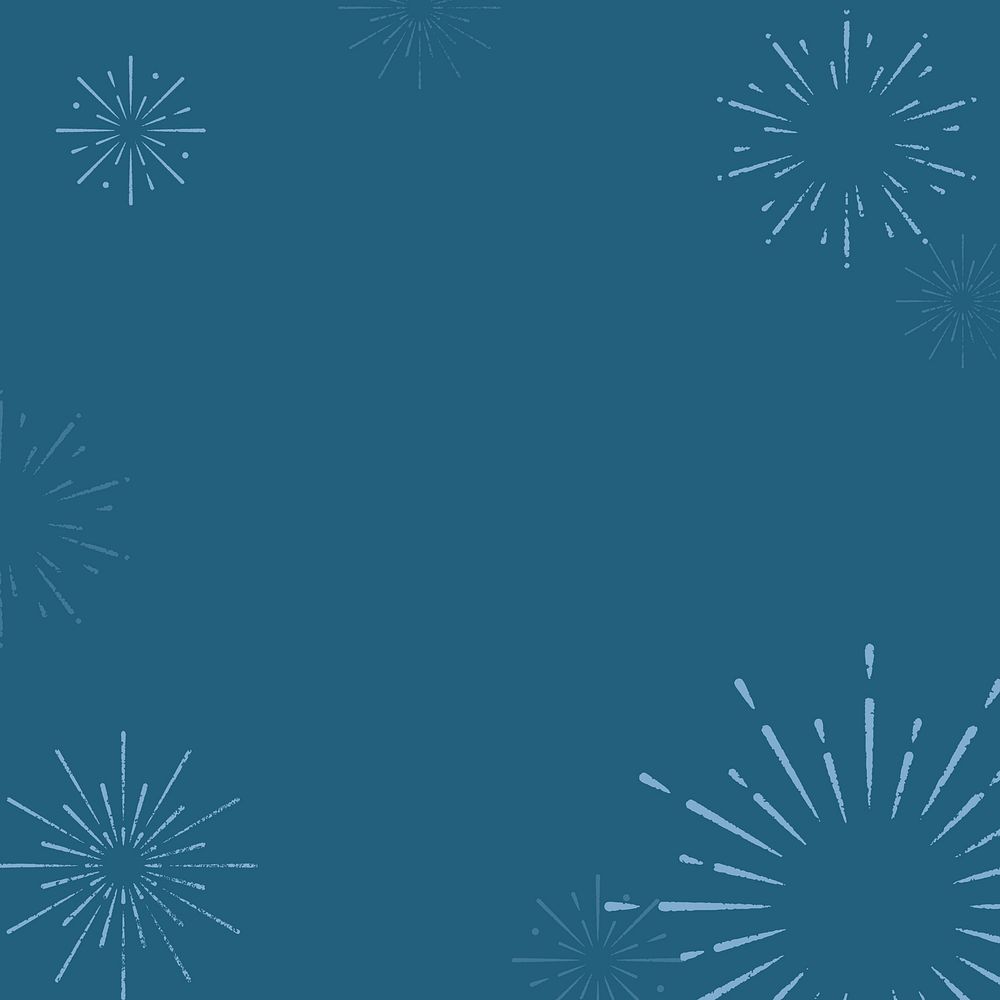 Firework burst background in blue