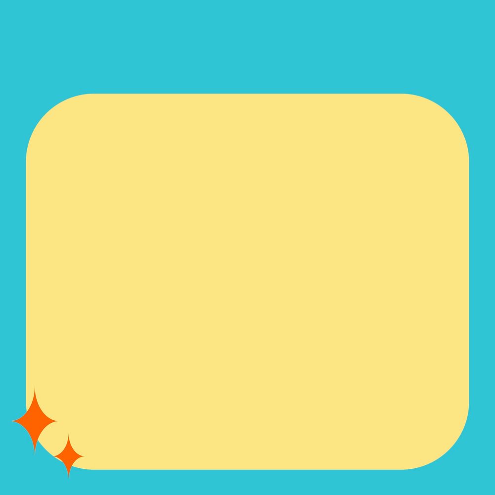 Colorful vector frame in pastel yellow and blue