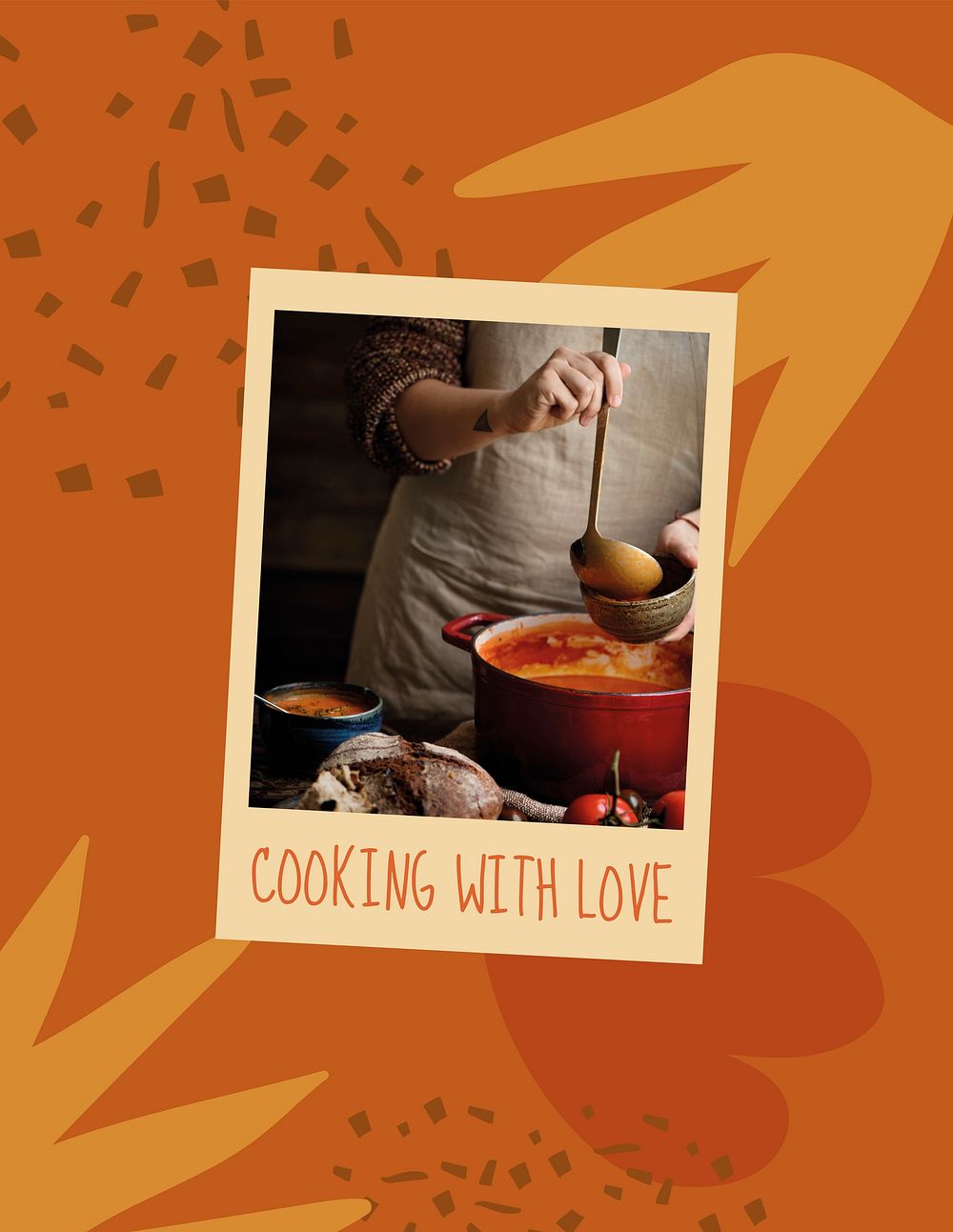 Cooking hobby flyer template, editable design vector