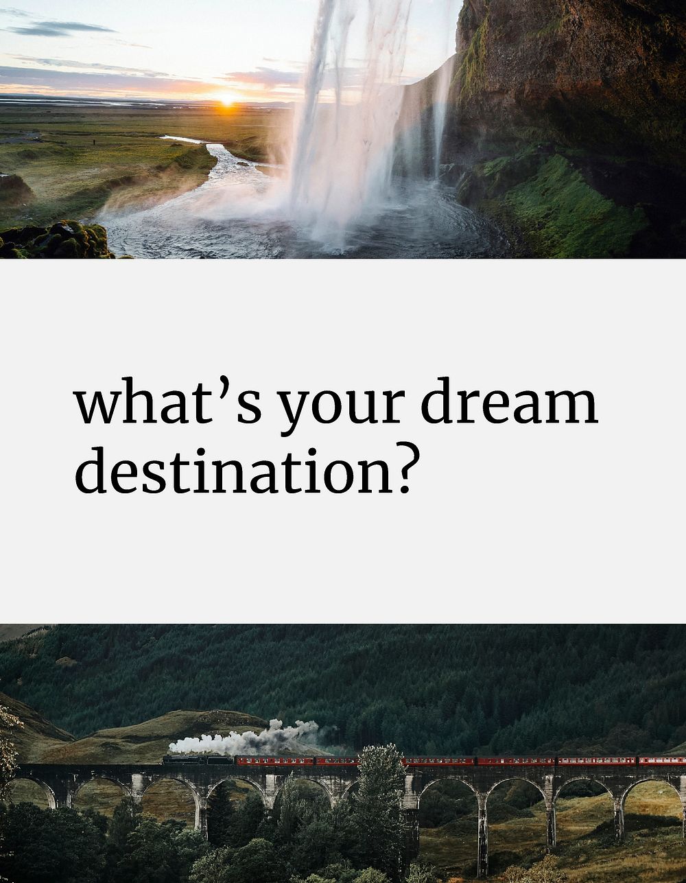 Explore destinations flyer template,  travel design psd