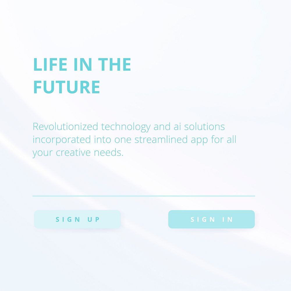 Modern technology Instagram post template, life in the future vector