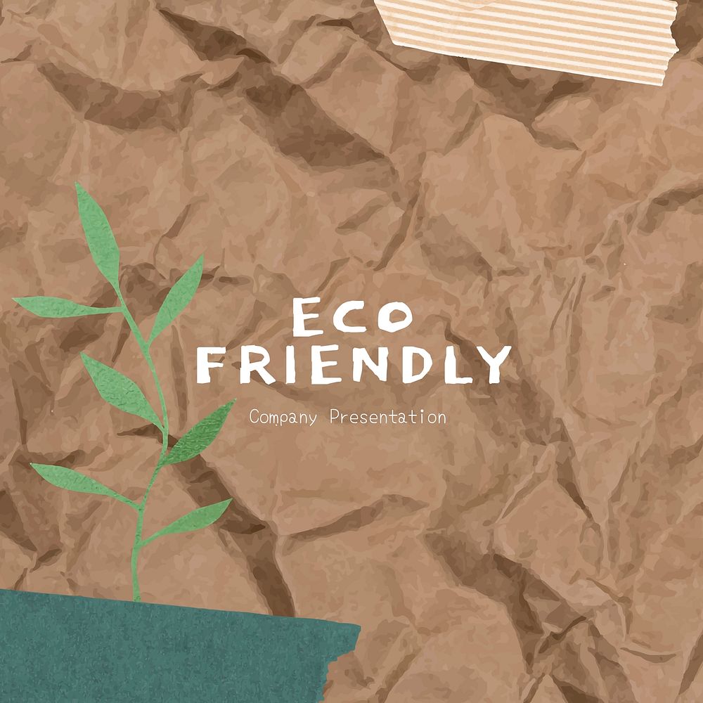 Eco-friendly business Instagram post template vector