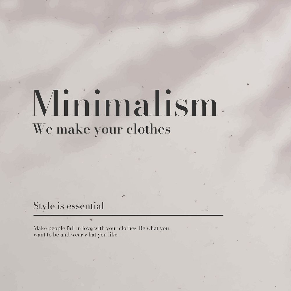 Pink minimalism Instagram post template, aesthetic design vector