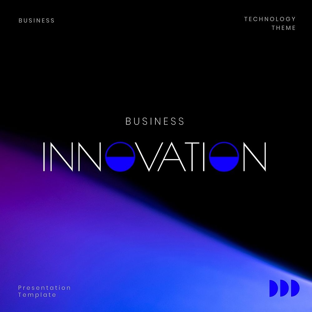 Business innovation Instagram post template vector