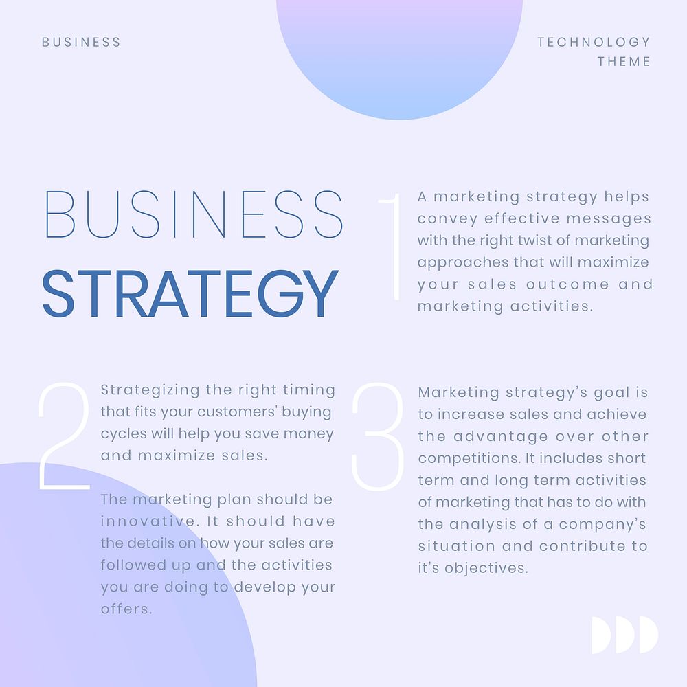 Business strategy Instagram post template vector