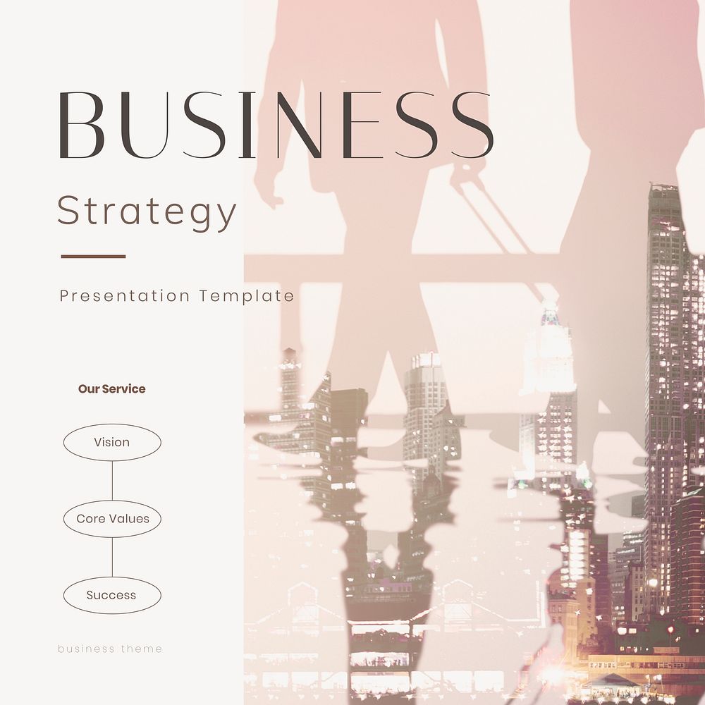 Business strategy Instagram post template, pink aesthetic vector