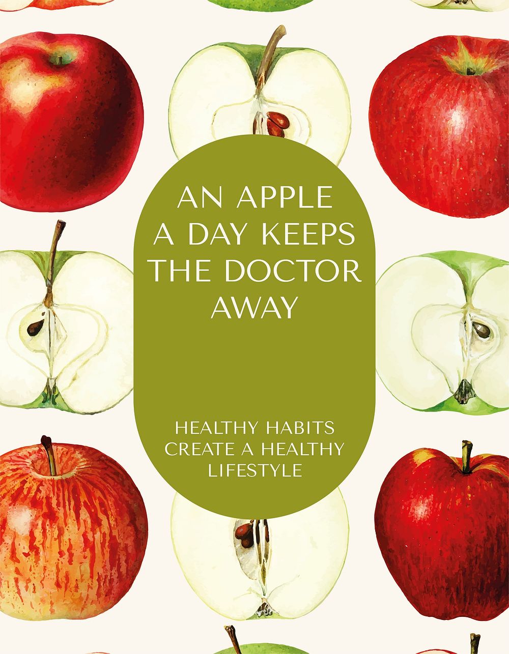 Healthy food flyer template, editable design  vector
