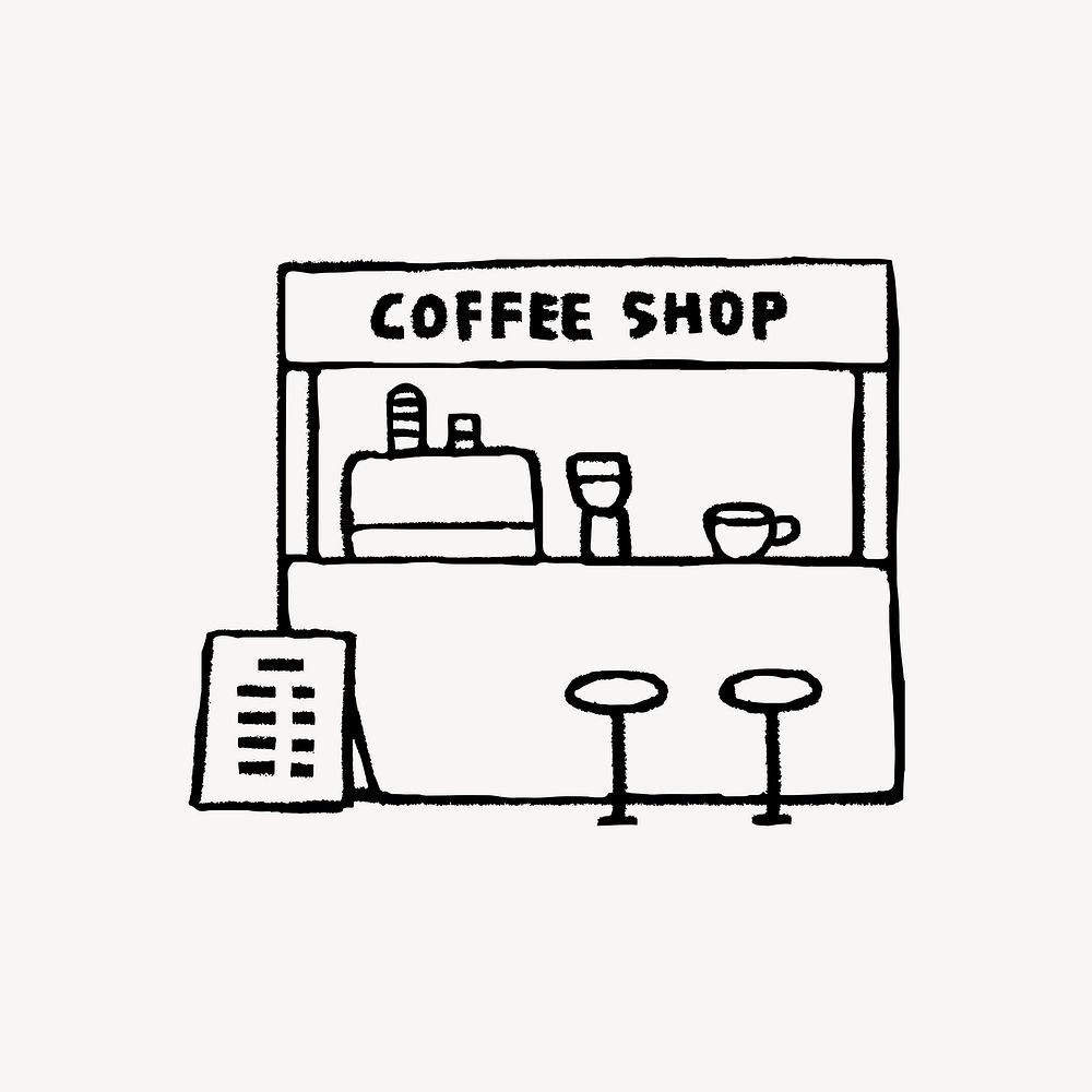 coffee-shop-cute-doodle-clipart-free-photo-illustration-rawpixel