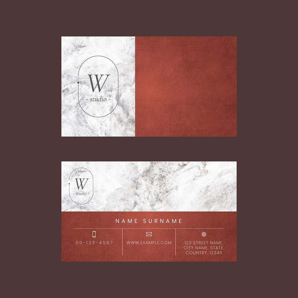 Business card template vector luxury style set