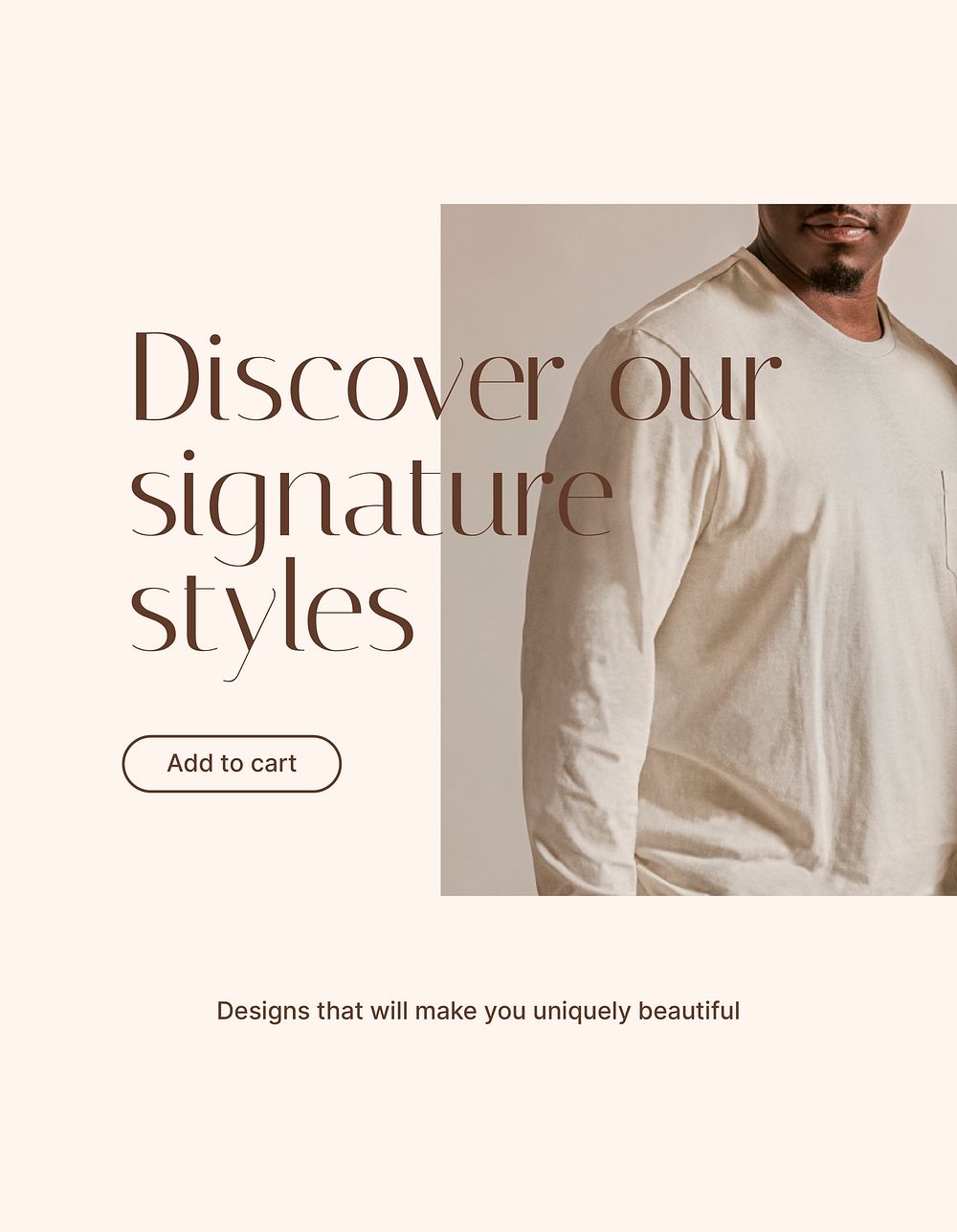 Minimal fashion flyer editable template, shopping ad vector