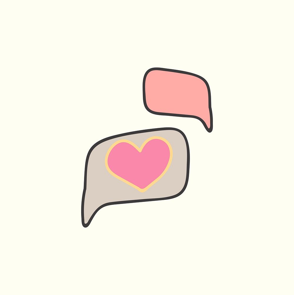 Pink heart design icon vector
