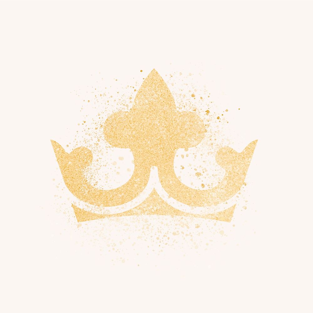 Shimmering elegant golden crown vector