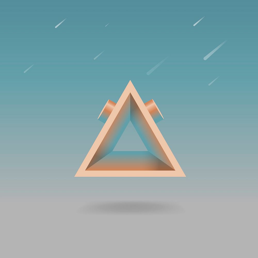 Abstract geometric triangle shape vector