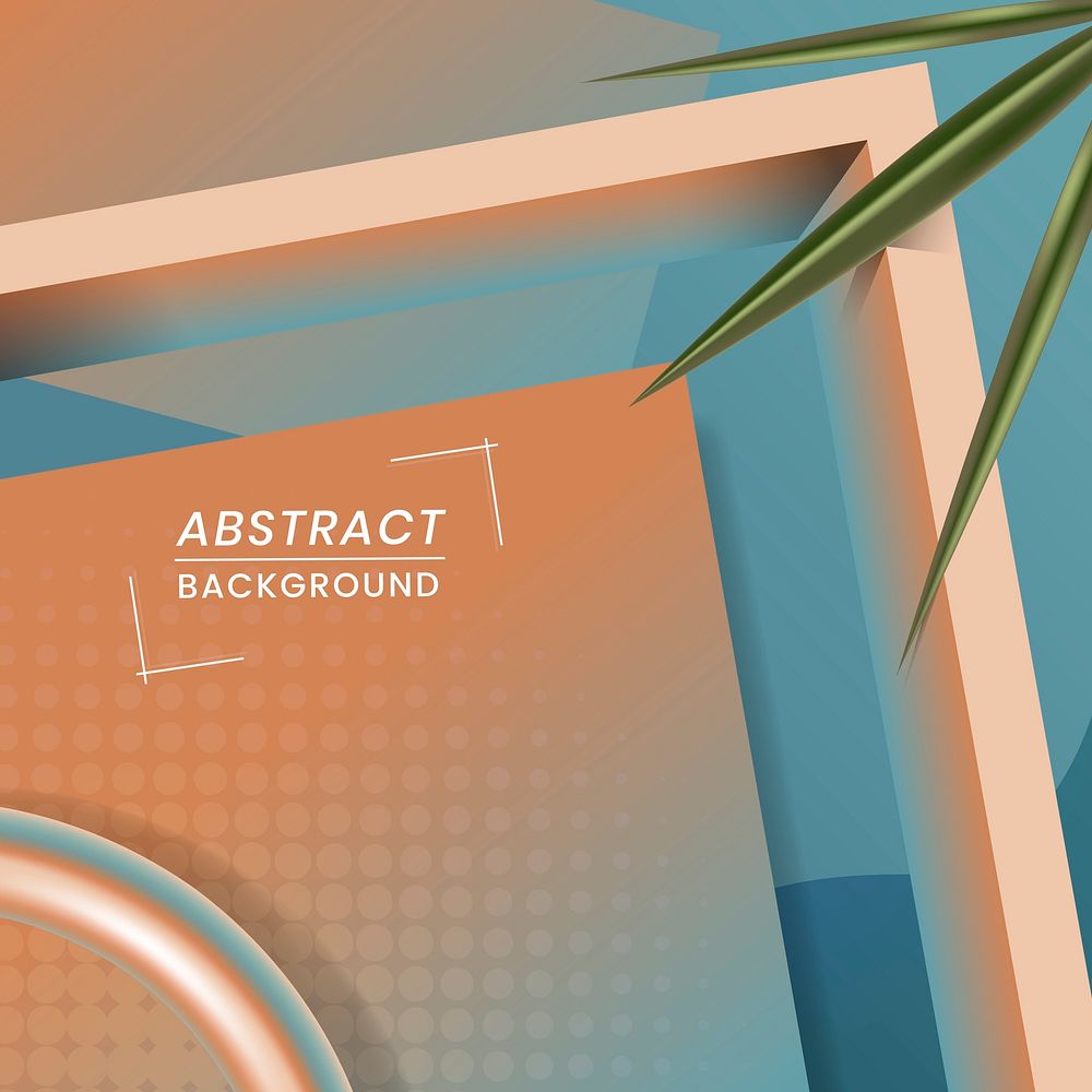 Abstract frame shape design vector