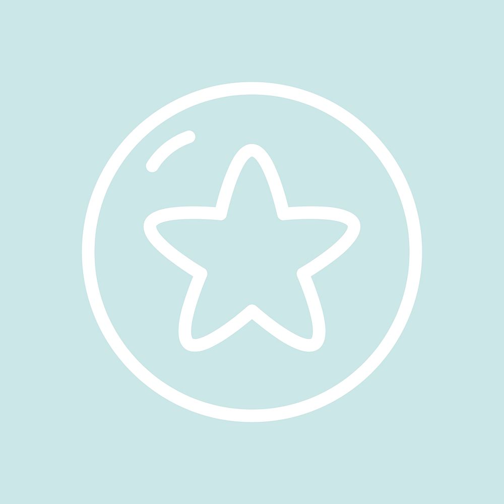 Star badge on a blue background vector